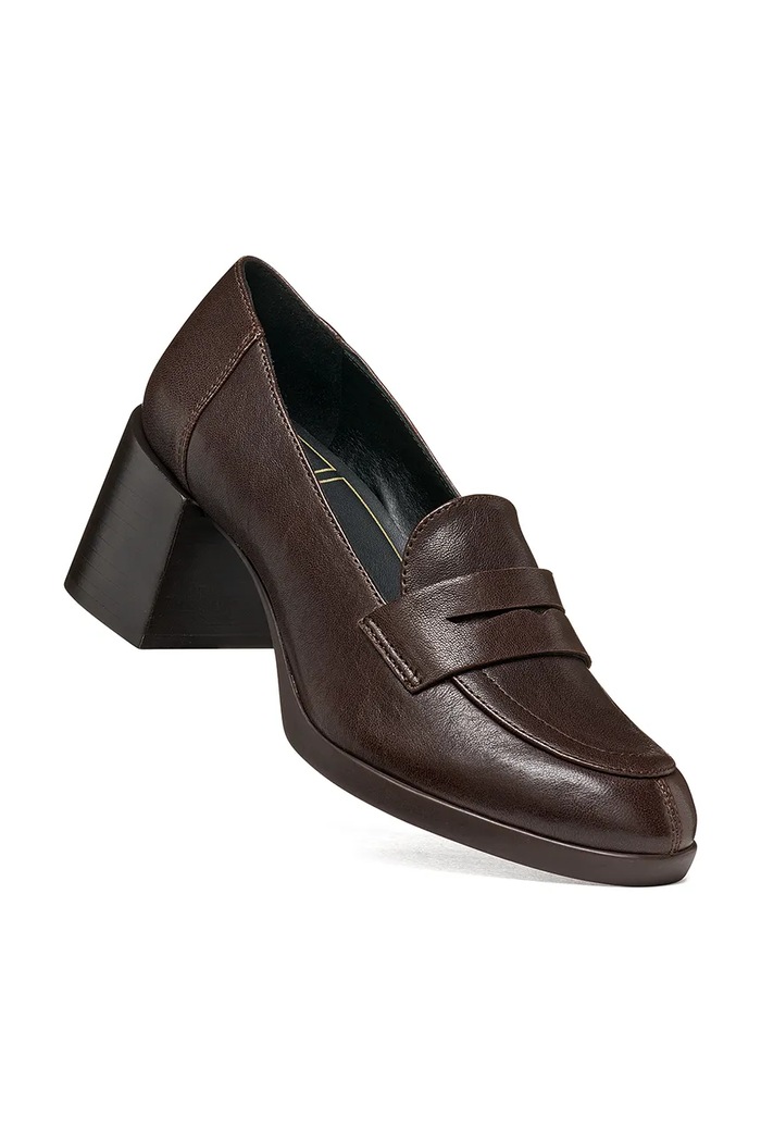 Geox Γόβες δερμάτινες D WALK PLEASURE 55T D680VA000LMC6006 καφέ AW26
