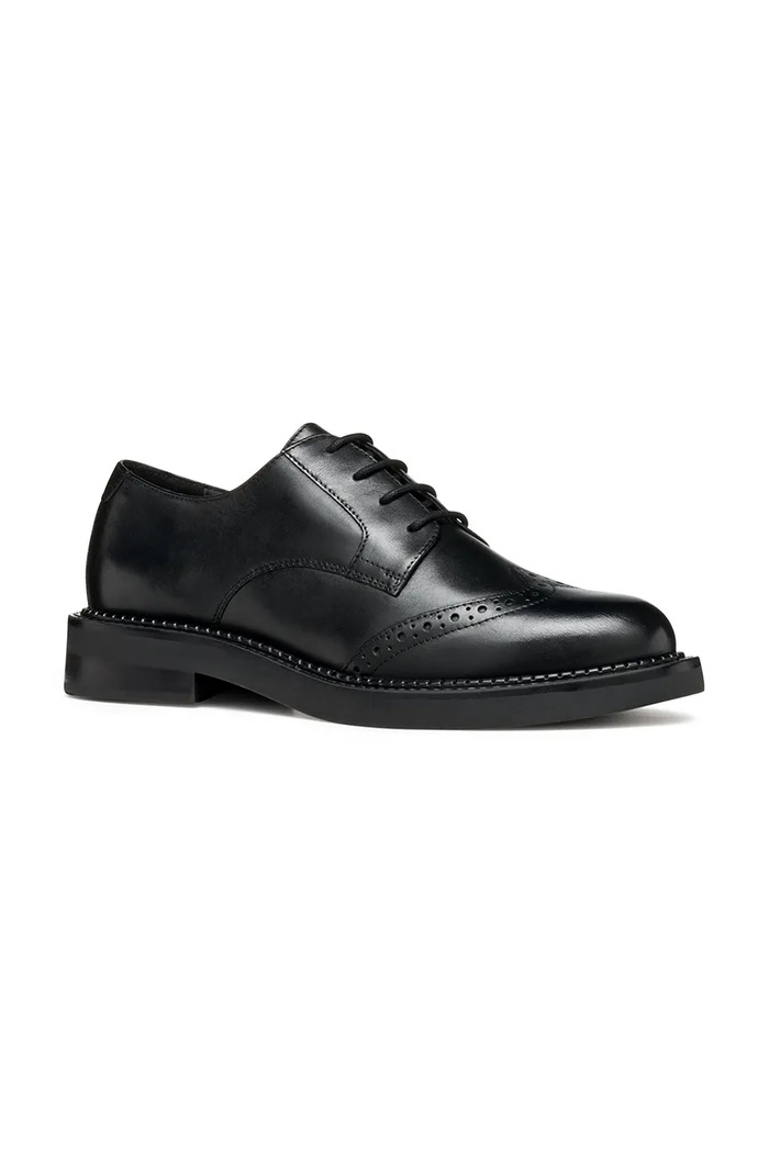 Geox Oxford γυναικεία δερμάτινα D SERILDA D56WYD00043C9999 μαύρο AW26
