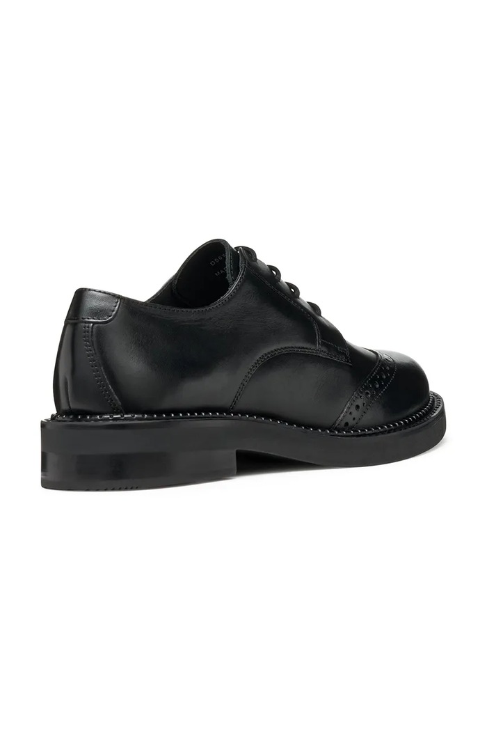 Παπούτσια Geox Oxford γυναικεία δερμάτινα D SERILDA D56WYD00043C9999 μαύρο