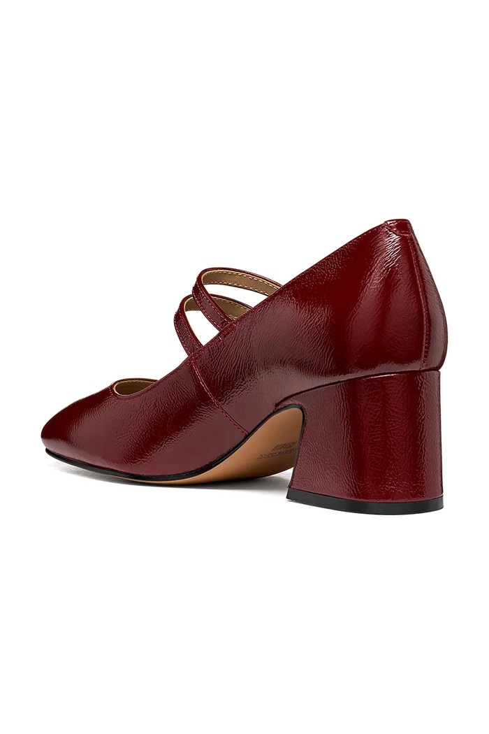 Obuća Geox Cipele s potpeticom od kože D KALIDINE D680ZA00067C7357 bordo