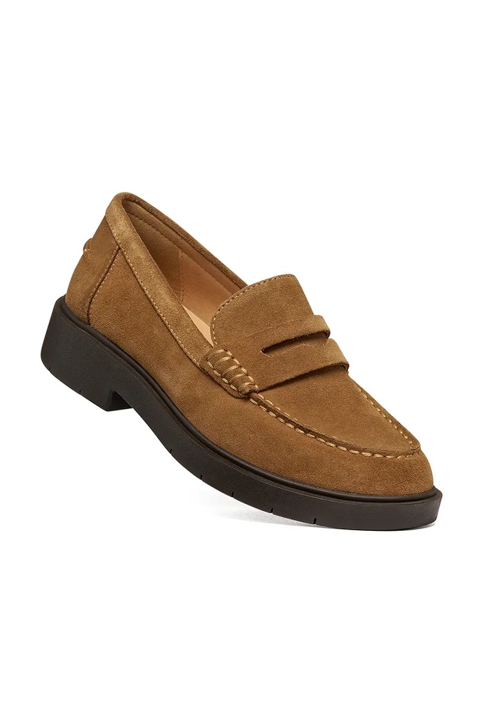 Geox loaferji ženski semišasti D SPHERICA EC1 B D65DKB00022C6032 rjava AW26