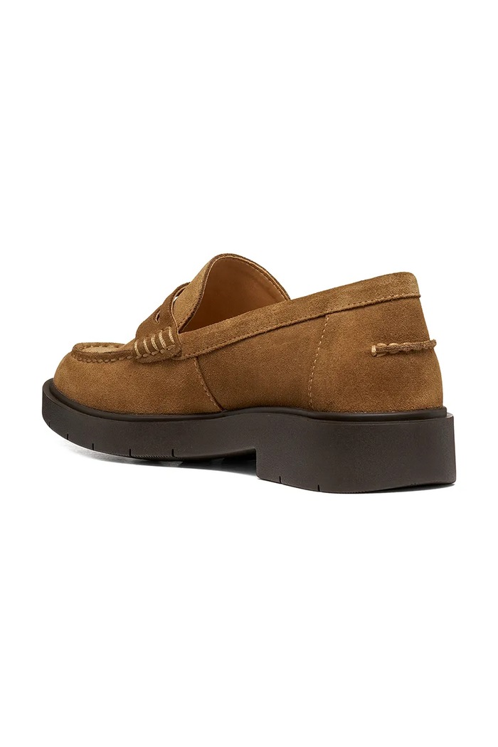Geox loaferji ženski semišasti D SPHERICA EC1 B rjava D65DKB00022C6032