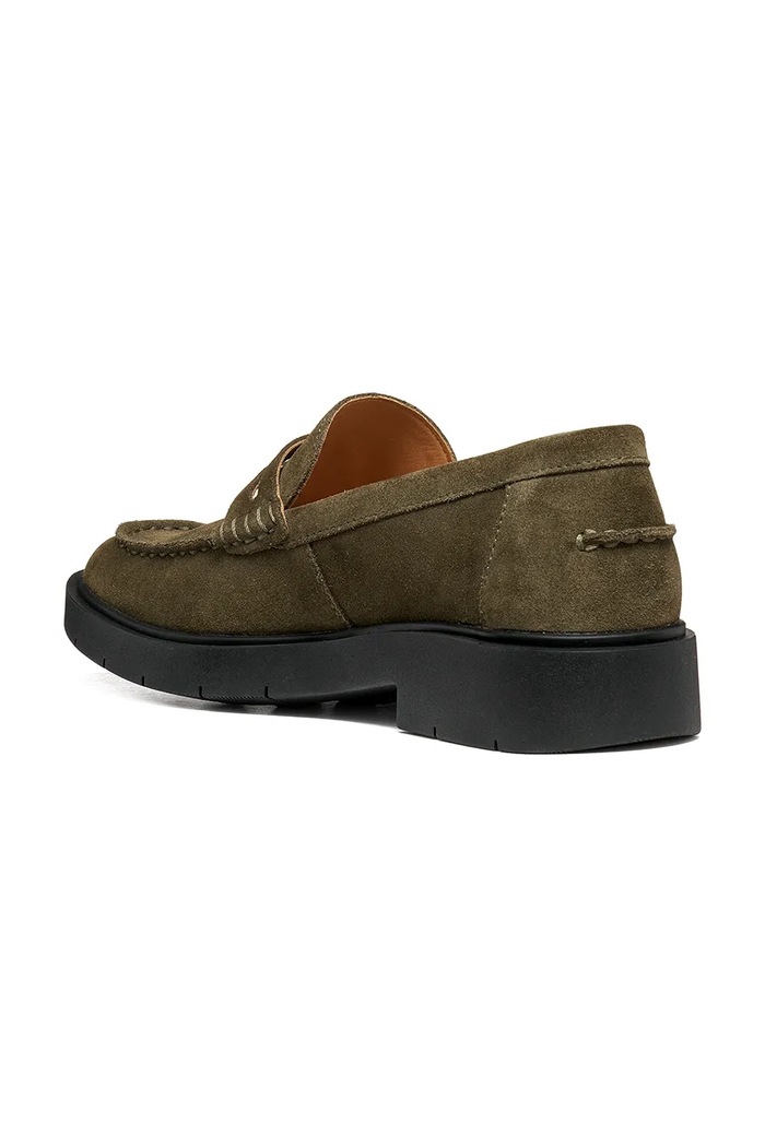Obutev Geox loaferji ženski semišasti D SPHERICA EC1 B D65DKB00022C3009 zelena