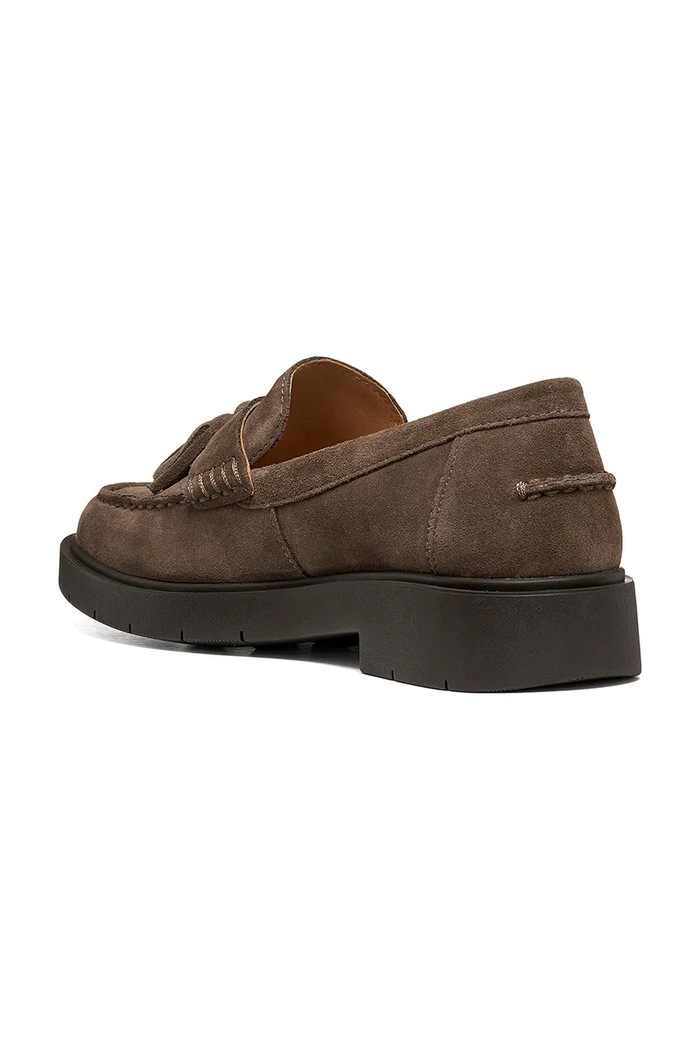 Geox loaferji ženski semišasti D SPHERICA EC1 B rjava D65DKA00022C6029
