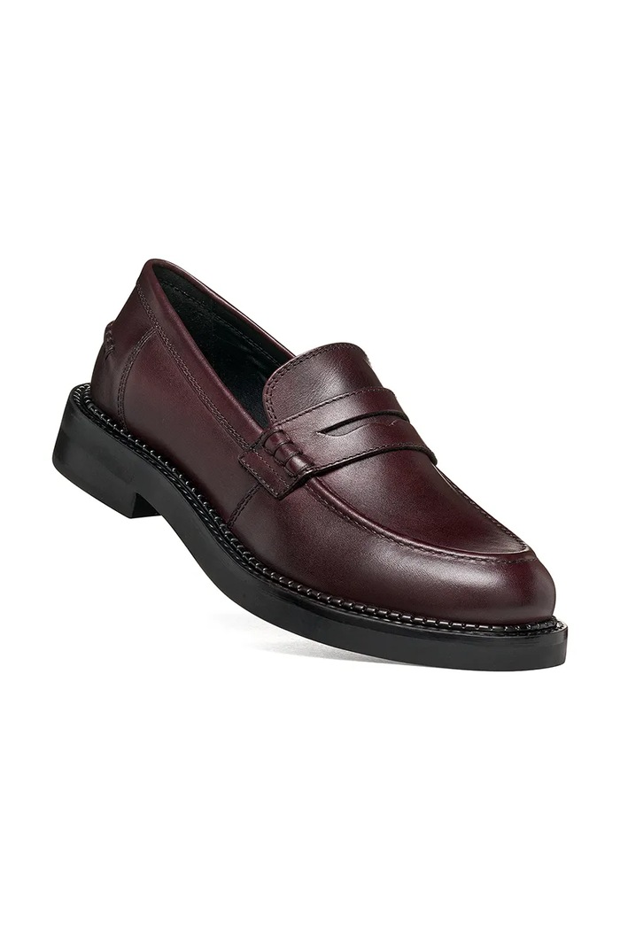 Geox Mokasíny dámské kožené D SERILDA D56WYE00043C7357 hnědá AW26