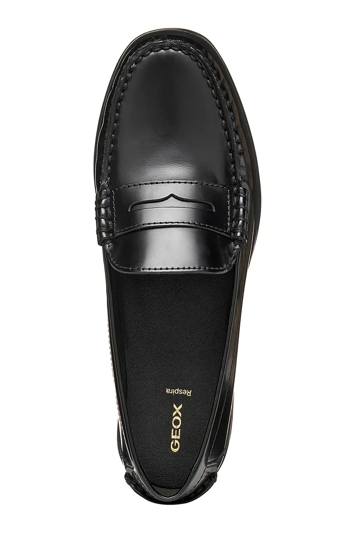 Geox loaferji ženski usnjeni D NOEMEN D680XA00038C9999 črna