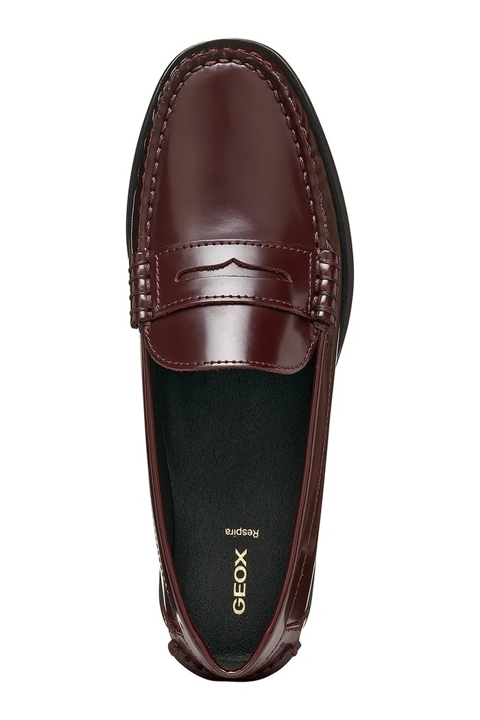 Geox loaferji ženski usnjeni D NOEMEN D680XA00038C7011 bordo