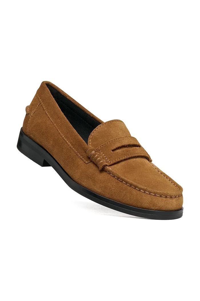 Geox loaferji ženski semišasti D NOEMEN D680XA00022C6068 rjava AW26