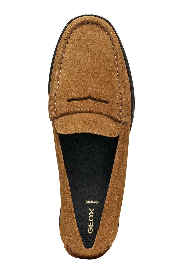 Geox loaferji ženski semišasti D NOEMEN D680XA00022C6068 rjava