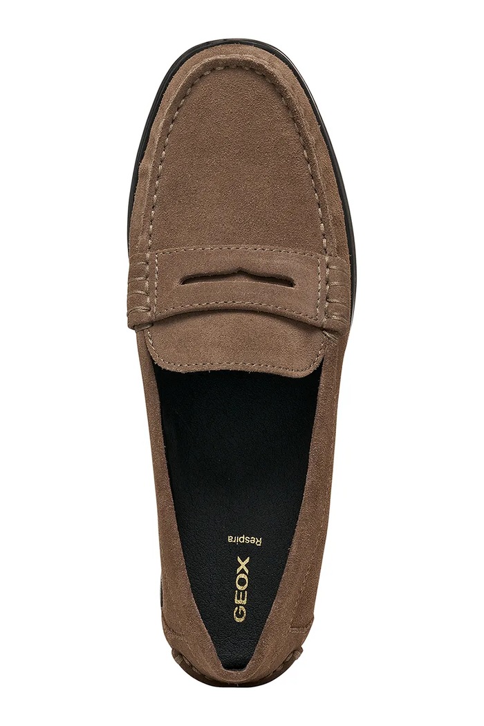 Geox loaferji ženski semišasti D NOEMEN D680XA00022C6029 rjava