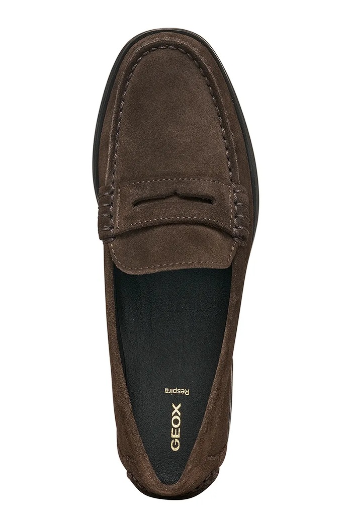 Geox loaferji ženski semišasti D NOEMEN D680XA00022C6005 rjava