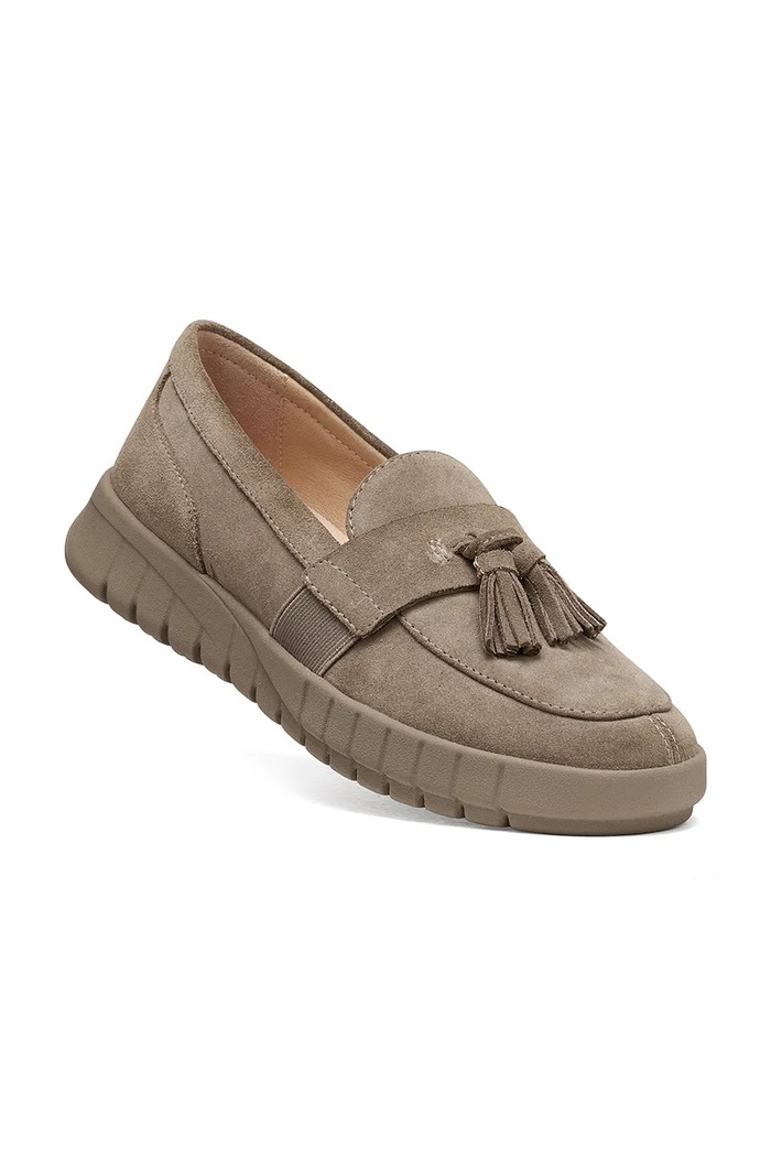 Geox loafery dámske semišové D FLEXTRIDE D669AB00022C1018 béžová AW26