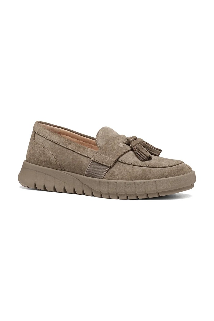 Obuv Geox loafery dámske semišové D FLEXTRIDE D669AB00022C1018 béžová