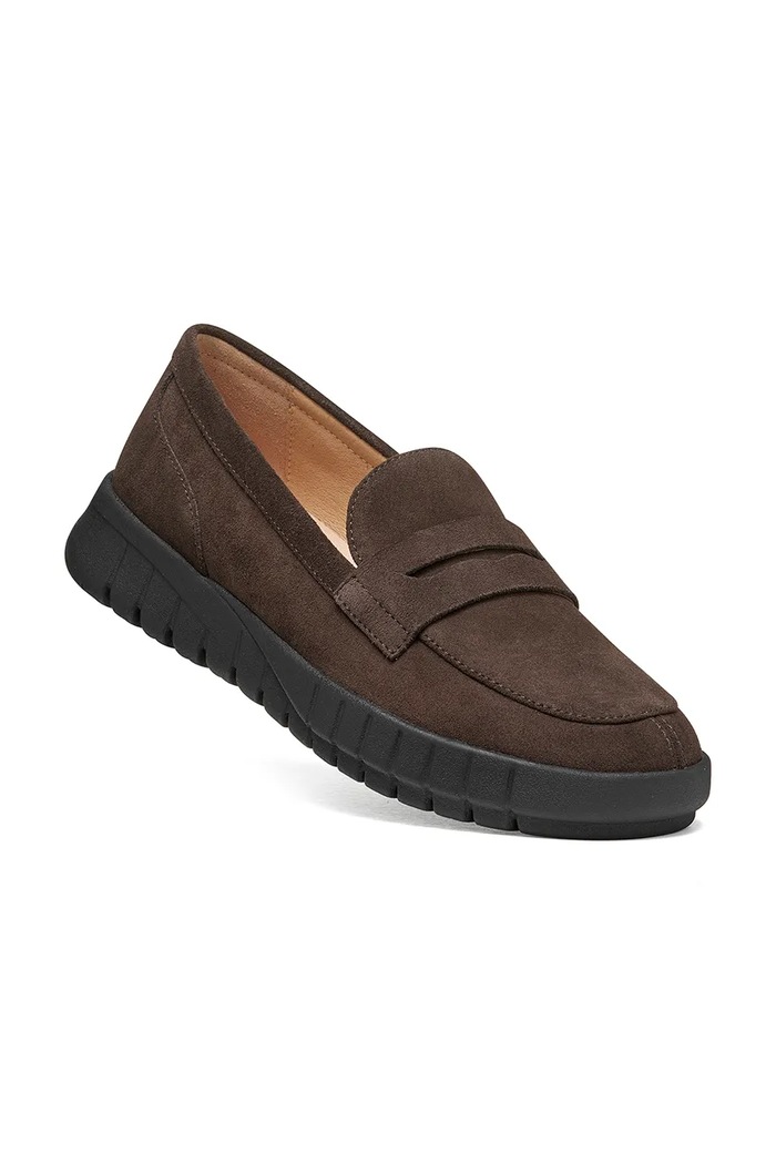 Geox loafery dámske semišové D FLEXTRIDE D659AB00022C6005 hnedá AW26