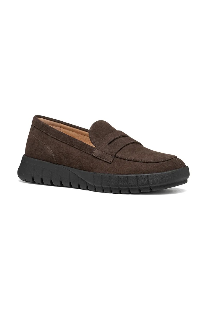 Obuv Geox loafery dámske semišové D FLEXTRIDE D659AB00022C6005 hnedá