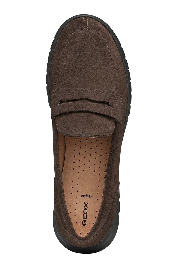 Geox loafery dámske semišové D FLEXTRIDE D659AB00022C6005 hnedá