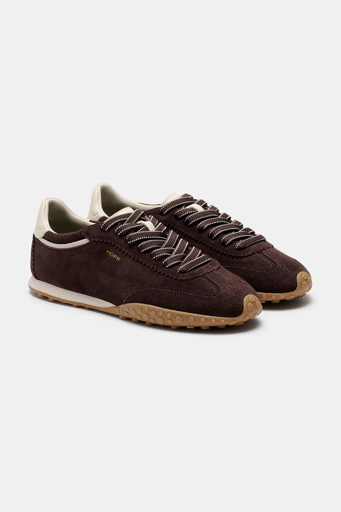 Hoff BRIDGE FL CHOCOLATE sneakersy damskie zamszowe 22661420 brązowy AW26