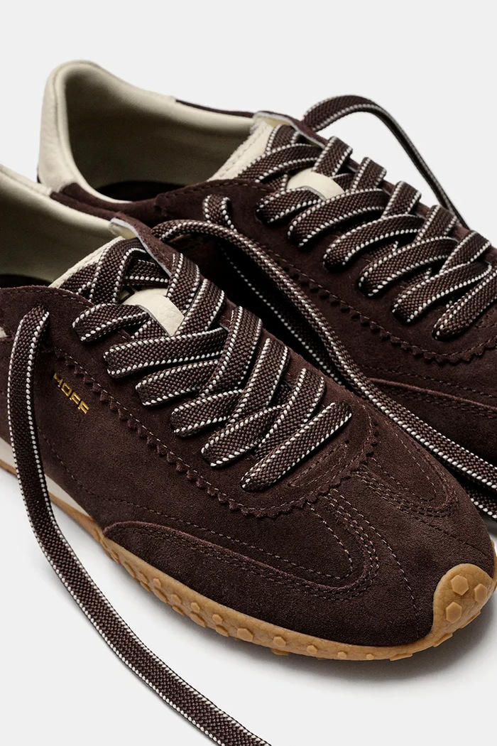 Obuwie Hoff BRIDGE FL CHOCOLATE sneakersy damskie zamszowe 22661420 brązowy