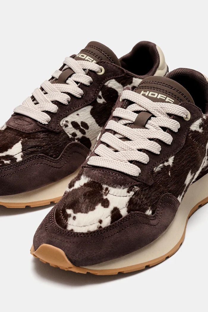 Hoff CITY PRINT BROWN sneakers γυναικεία σουέτ καφέ 22602425