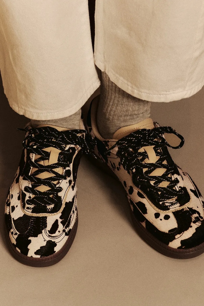 PARK PRINT BLACK sneakersy damskie skórzane Hoff czarny 22619411
