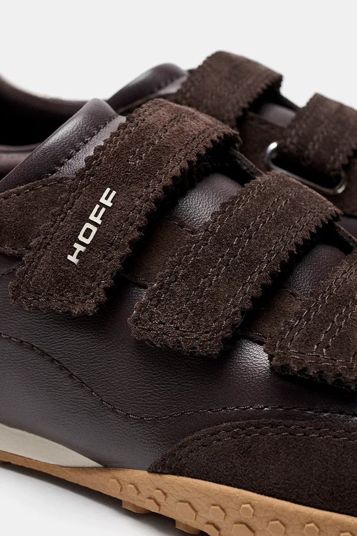 Hoff BRIDGE VELCROS CHOCOLATE маратонки дамски от кожа кафяв 22661415