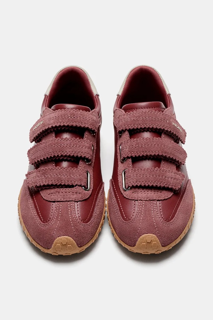 Obuwie Hoff BRIDGE VELCROS CLAY sneakersy damskie skórzane 22661413 czerwony