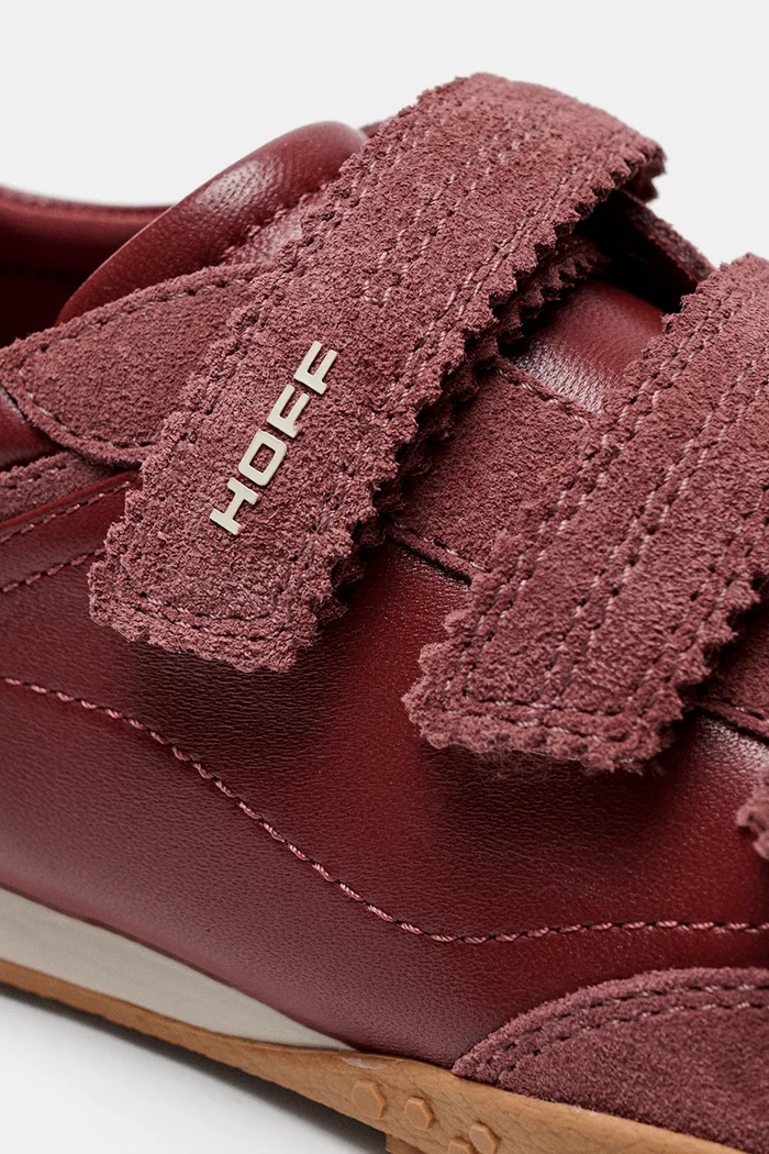 Hoff BRIDGE VELCROS CLAY sneakersy damskie skórzane czerwony 22661413