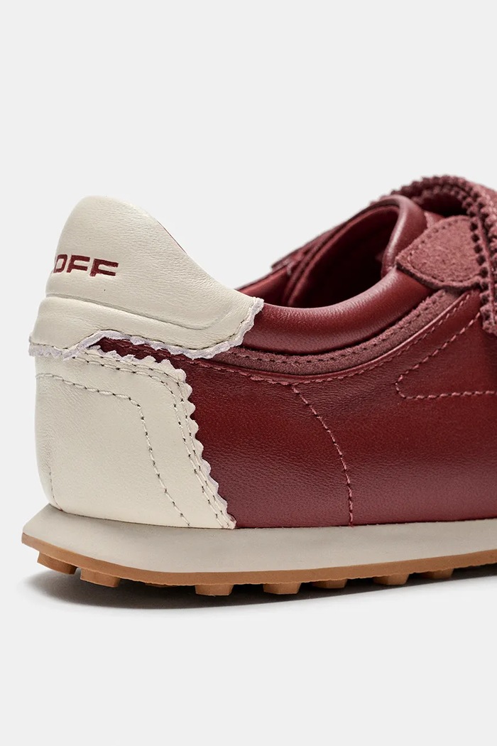 Hoff BRIDGE VELCROS CLAY sneakersy damskie skórzane 22661413 czerwony