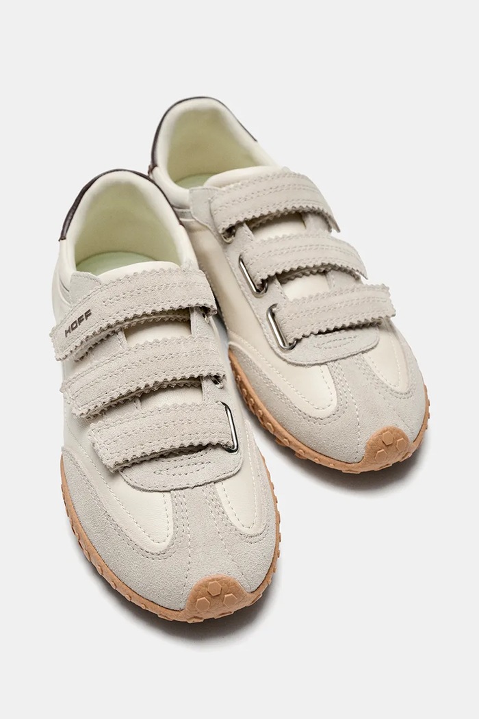 Obuv Hoff BRIDGE VELCROS BEIGE sneakers dámske kožené 22661411 béžová