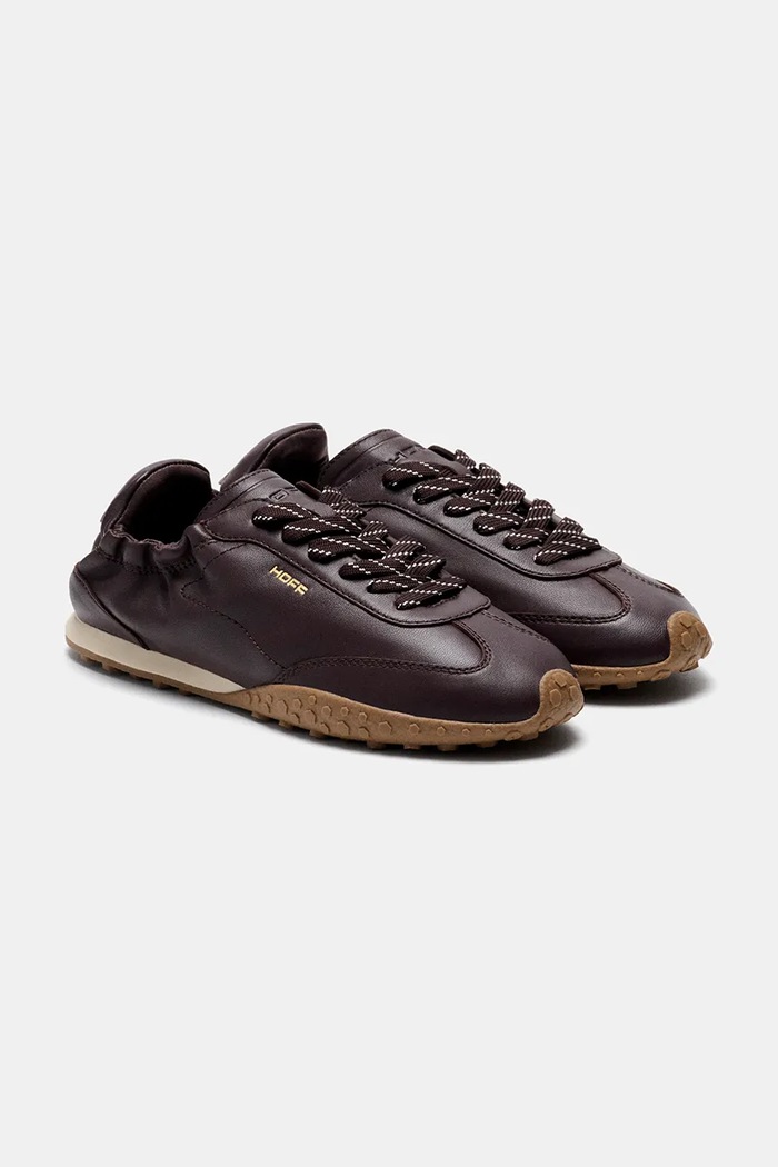 Hoff BRIDGE NAPPA CHOCOLATE sneakers γυναικεία δερμάτινα 22661410 καφέ AW26