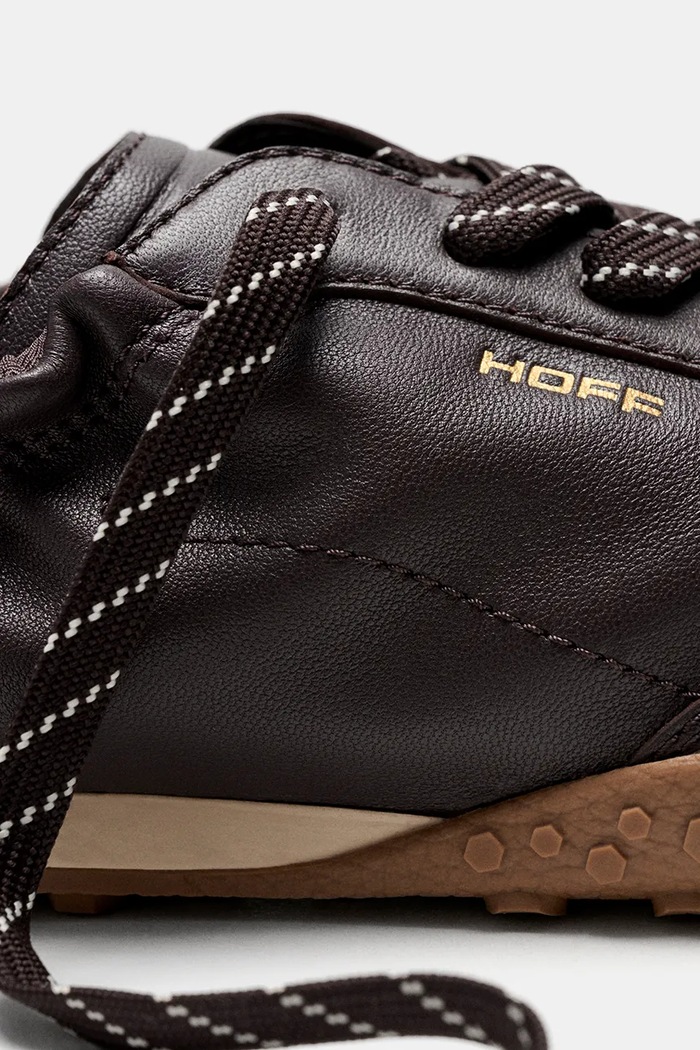 Hoff BRIDGE NAPPA CHOCOLATE sneakers γυναικεία δερμάτινα 22661410 καφέ