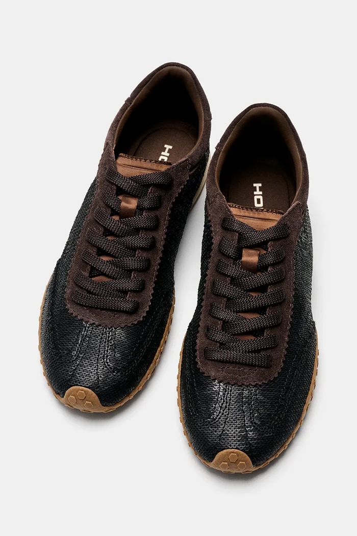 Obuwie Hoff BRIDGE SEQUINS CHOCOLATE sneakersy damskie 22661010 brązowy