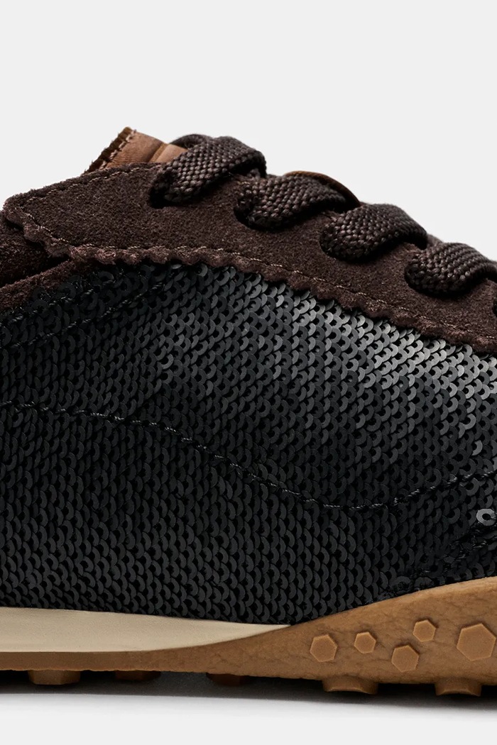 BRIDGE SEQUINS CHOCOLATE sneakersy damskie Hoff 22661010 brązowy