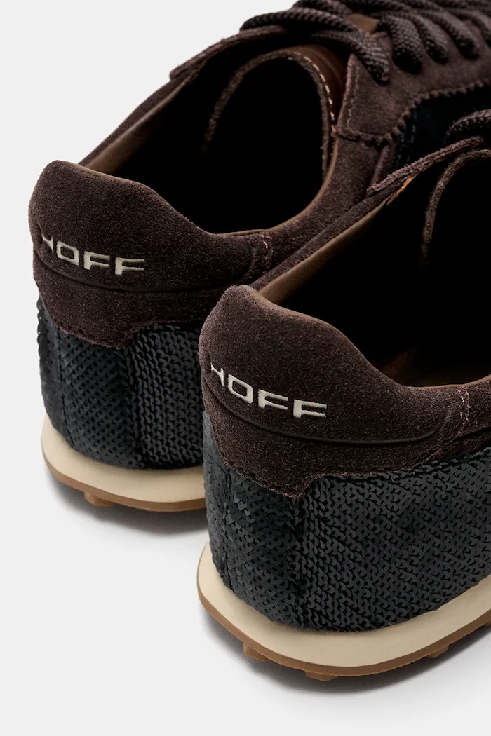 BRIDGE SEQUINS CHOCOLATE sneakersy damskie Hoff brązowy 22661010