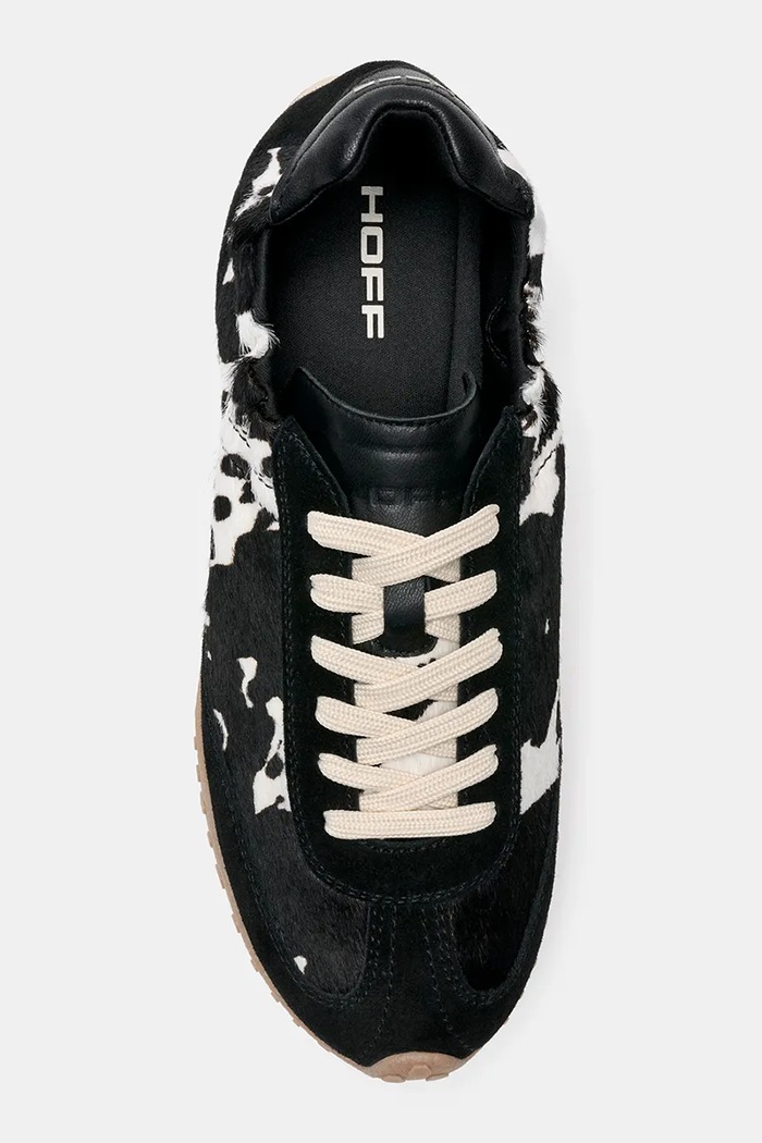 Hoff BRIDGE COW PRINT BLACK sneakers γυναικεία δερμάτινα 22661402