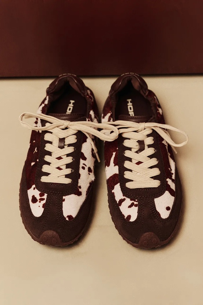 Hoff BRIDGE COW PRINT BROWN sneakers pentru femei din piele 22661401