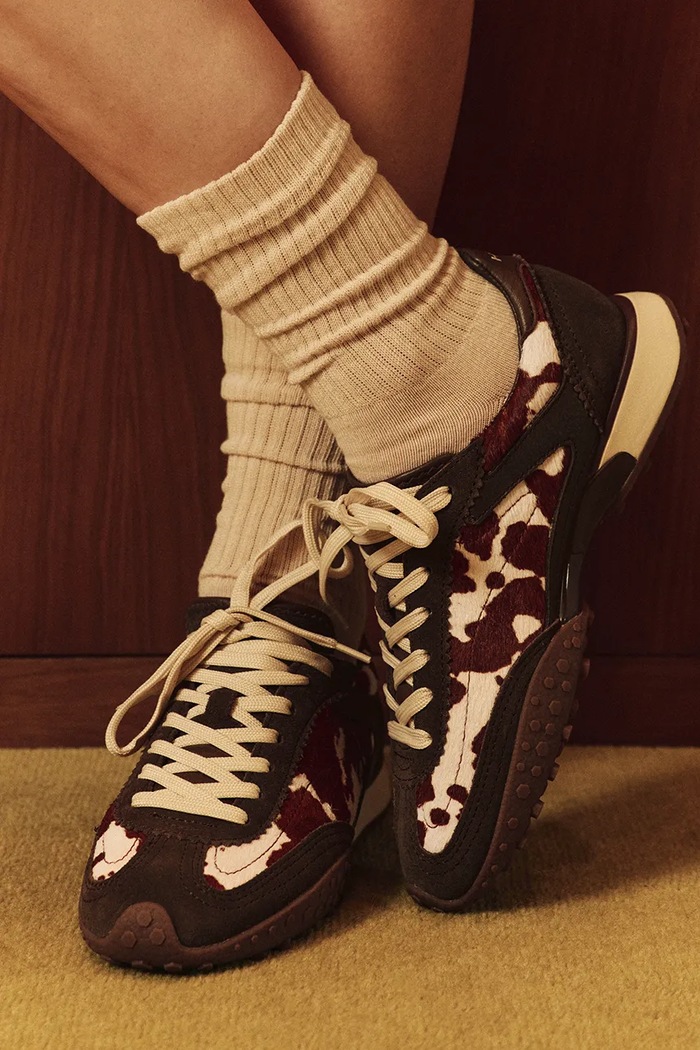 Hoff BRIDGE COW PRINT BROWN sneakers pentru femei din piele 22661401
