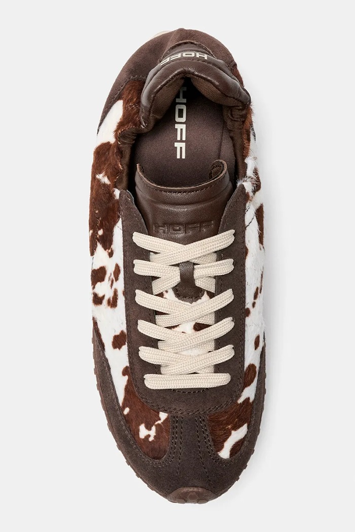 Hoff BRIDGE COW PRINT BROWN sneakers γυναικεία δερμάτινα 22661401
