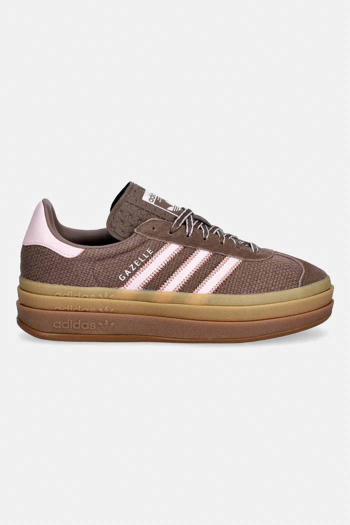 adidas Originals Gazelle Bold tenisice za žene od kože KI7225 smeđa AW26