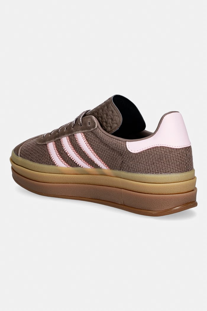 Obuća adidas Originals Gazelle Bold tenisice za žene od kože KI7225 smeđa