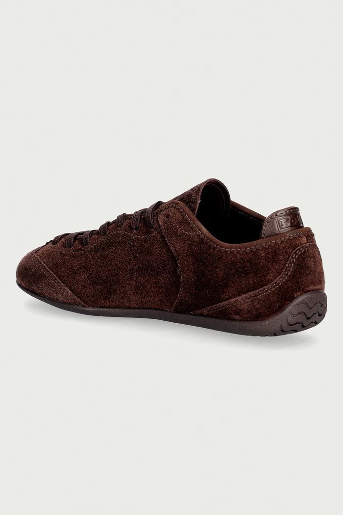 Boty Polo Ralph Lauren Lw Prfl Drv sneakers boty dámské semišové 804P21059001.200 hnědá