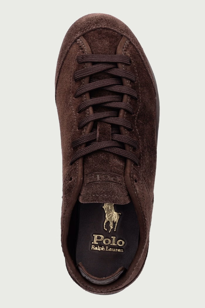 Lw Prfl Drv sneakersy damskie zamszowe Polo Ralph Lauren 804P21059001.200 brązowy