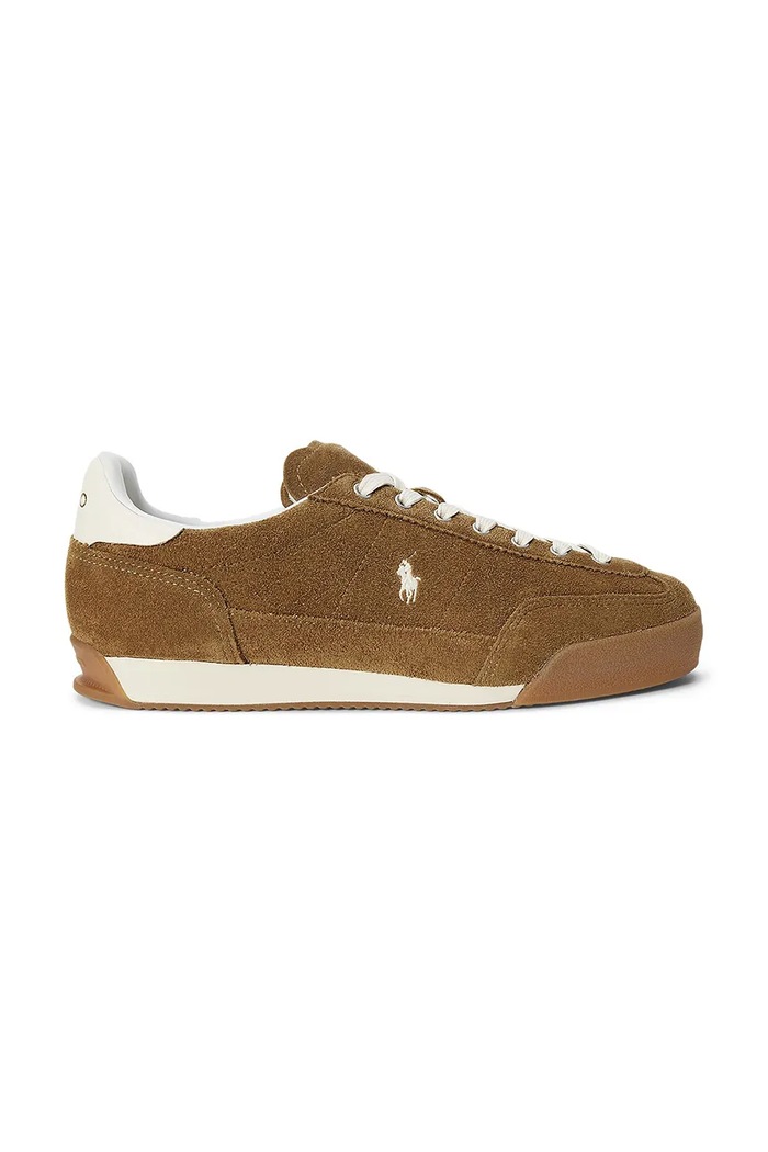 Polo Ralph Lauren Hester Pp tenisice za žene od brušene kože smeđa 804P18219002.270