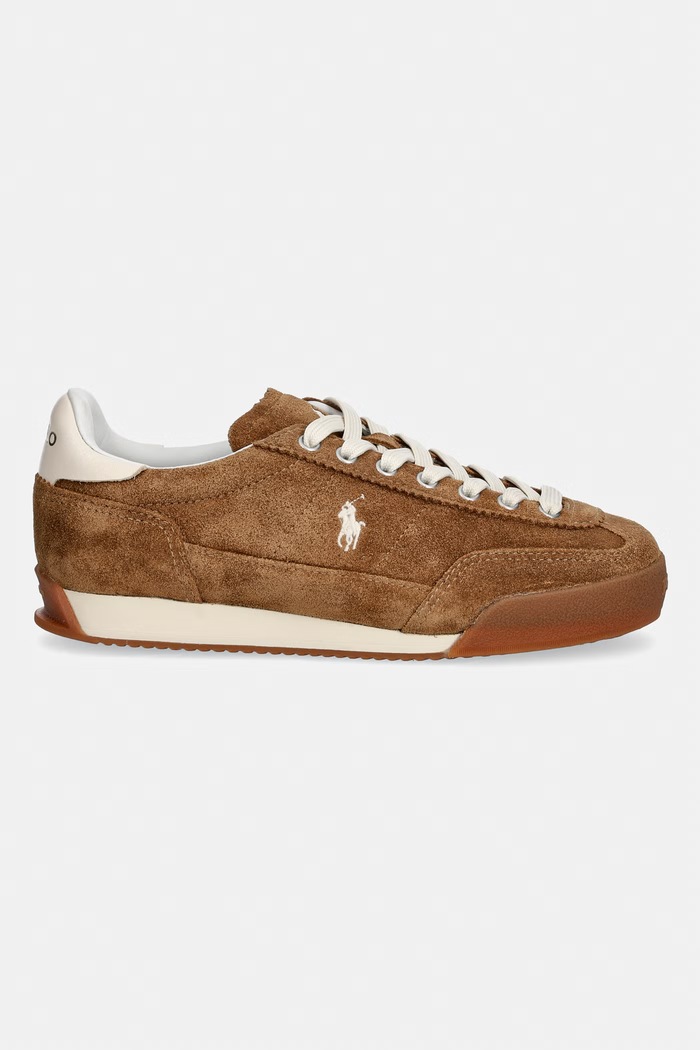 Polo Ralph Lauren Hester Pp sneakers dámske semišové 804P18219002.270 hnedá AW26
