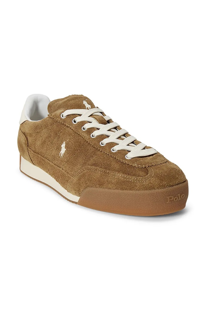 Polo Ralph Lauren Hester Pp tenisice za žene od brušene kože 804P18219002.270 smeđa AW26