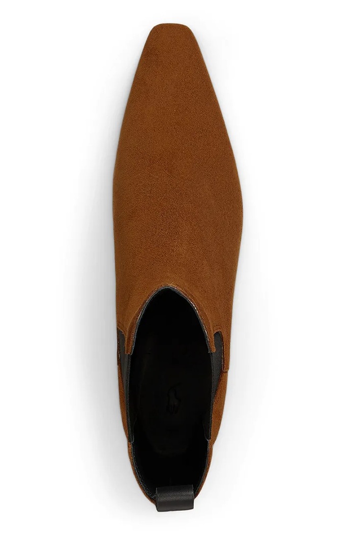 Polo Ralph Lauren μπότες τσέλσι γυναικείες σουέτ Pnt Chls Bt καφέ 818P15774001.200