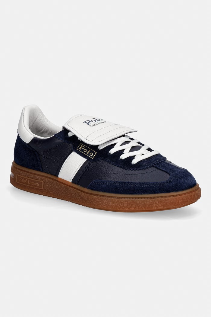 Polo Ralph Lauren Bedford Ft sneakersy damskie skórzane granatowy 804P16347001.999