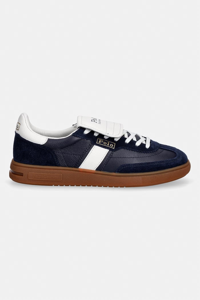 Polo Ralph Lauren Bedford Ft sneakersy damskie skórzane 804P16347001.999 granatowy AW26