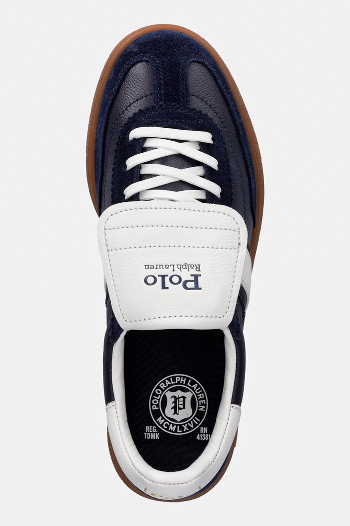 Bedford Ft sneakersy damskie skórzane Polo Ralph Lauren 804P16347001.999 granatowy