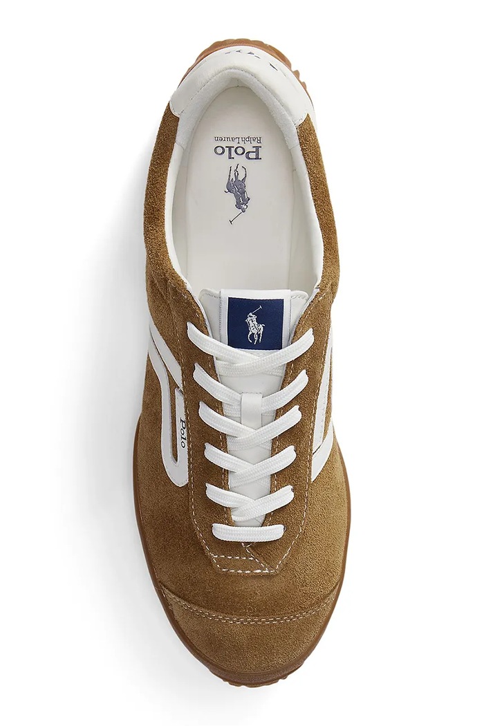 Polo Ralph Lauren Tread Lw Tp tenisice za žene od brušene kože bež 804P15616001.260